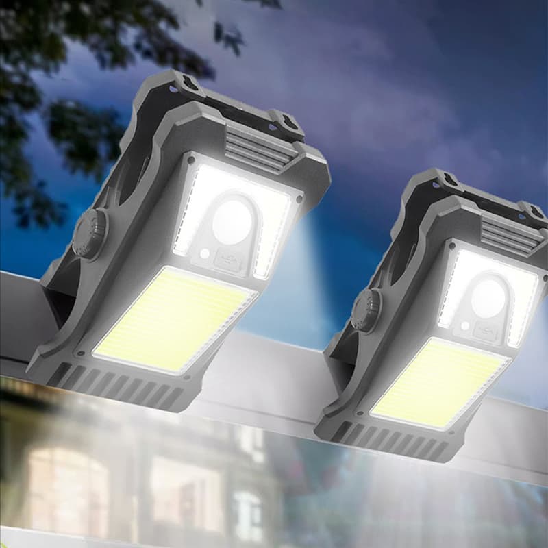 Solar Clip Light With Motion Sensor, 45 LEDs