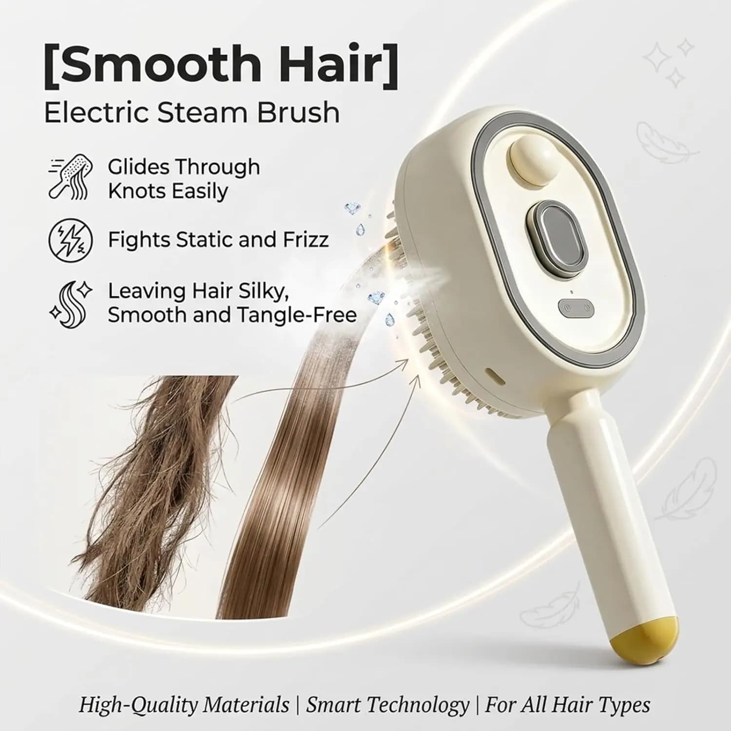 Electric Spray Massage Comb With Self-Cleaning Bristles