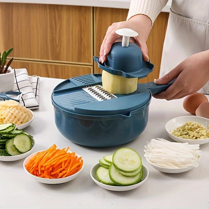 9-in-1 Vegetable Chopper With Storage Container